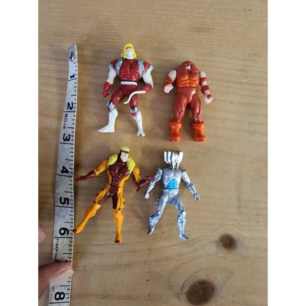 Vintage Marvel Action Figures Set Of 4 Sabertooth Juggernaut Omega Red Stryfe‎